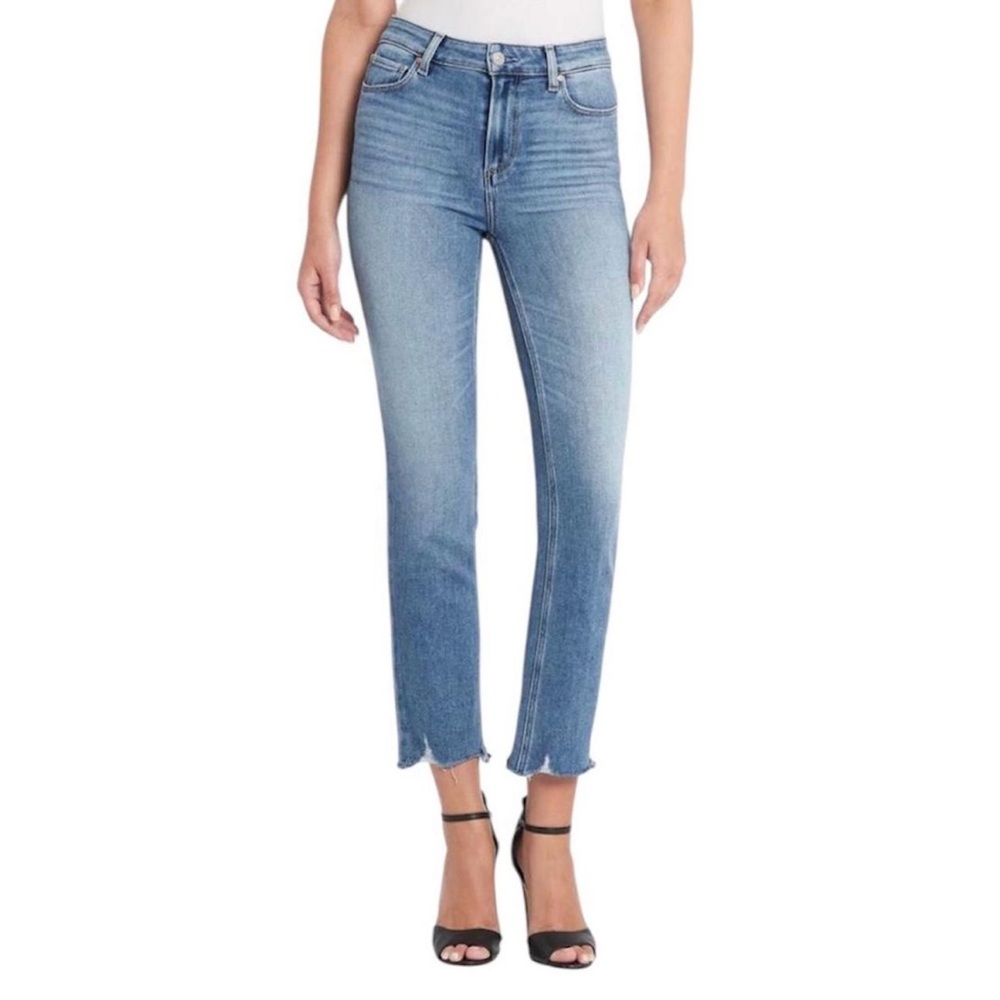 PAIGE Blue Ankle Cropped Jeans